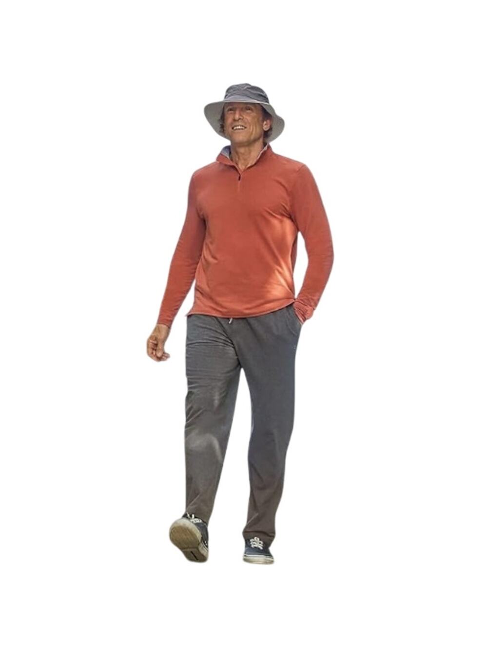 COOLIBAR Newport Saturday Lounge Pants, Light Gray, Men's Size Medium